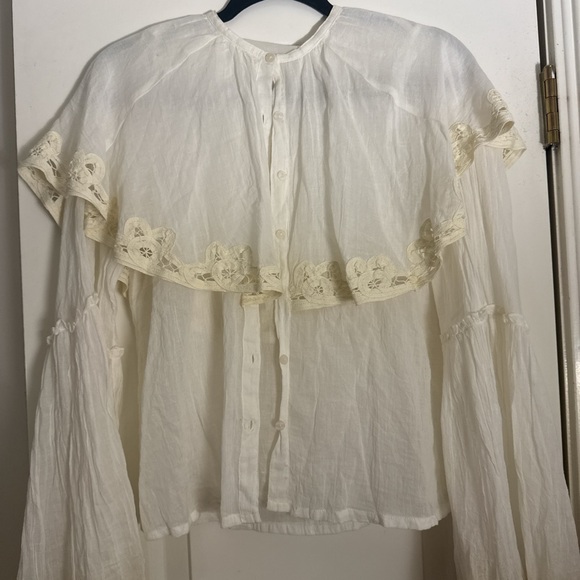 Free People Riley Battenburg Blouse - Picture 3 of 3